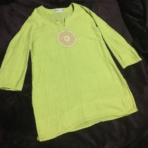 Women's Embroidered long sleeve boho top